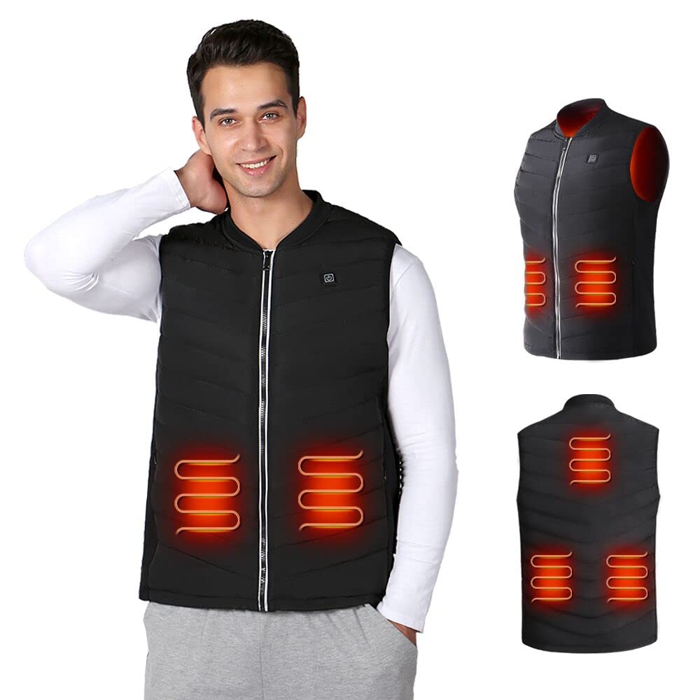 Heated Vest for Men Women , USB Electric Heated Jacket With Battery Pack Included ,Lightweight Warm Vest Outdoor