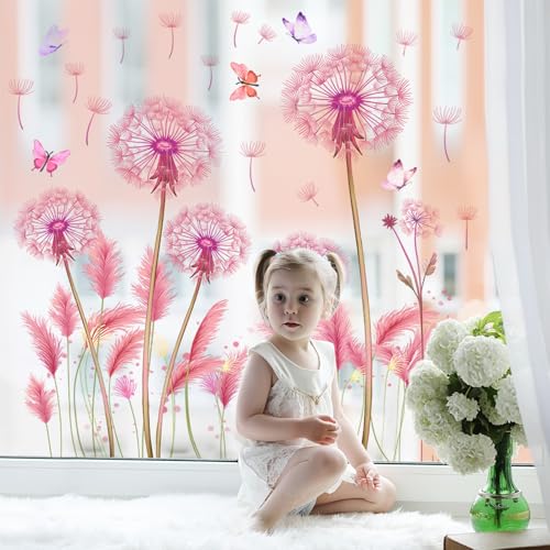 Vinilos Decorativos con Flores Acuarela Grandes Rosas y Mariposas miniatura 6