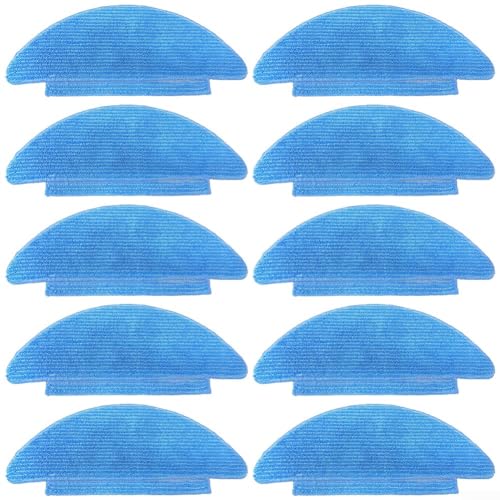 Feegow 4 10 Paños De Repuesto Para Mopa Conga 7490 Eternal Para Aspiradora Robot Genesis, Kit De Recambio De Almohadillas De Microfibra Paquete De 10