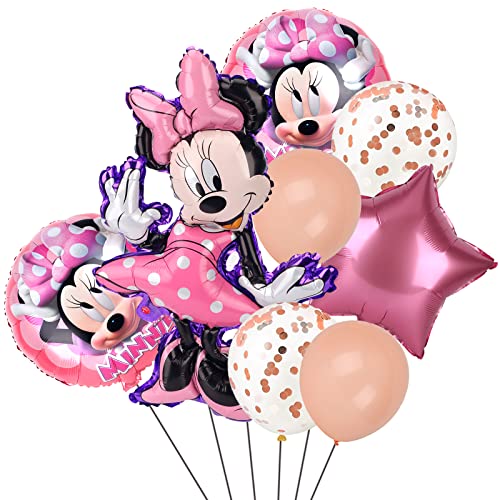 Minnie Globos, Decoraciones De Cumpleaños De Minnie, Minnie Party Globos, Minnie Cumpleaños Globos, Minnie Fiesta Decoración, Globos de Minnie Themed Cumpleaños, Niños Fiestas Decorations Cover