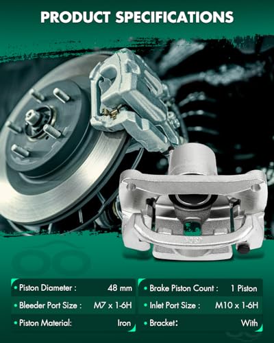 Image of SCITOO 19B3276 Rear Right Disc Brake Caliper Assembly w /Bracket For Toyota For Sequoia 2008-2016,For Toyota For Tundra 2007-2016