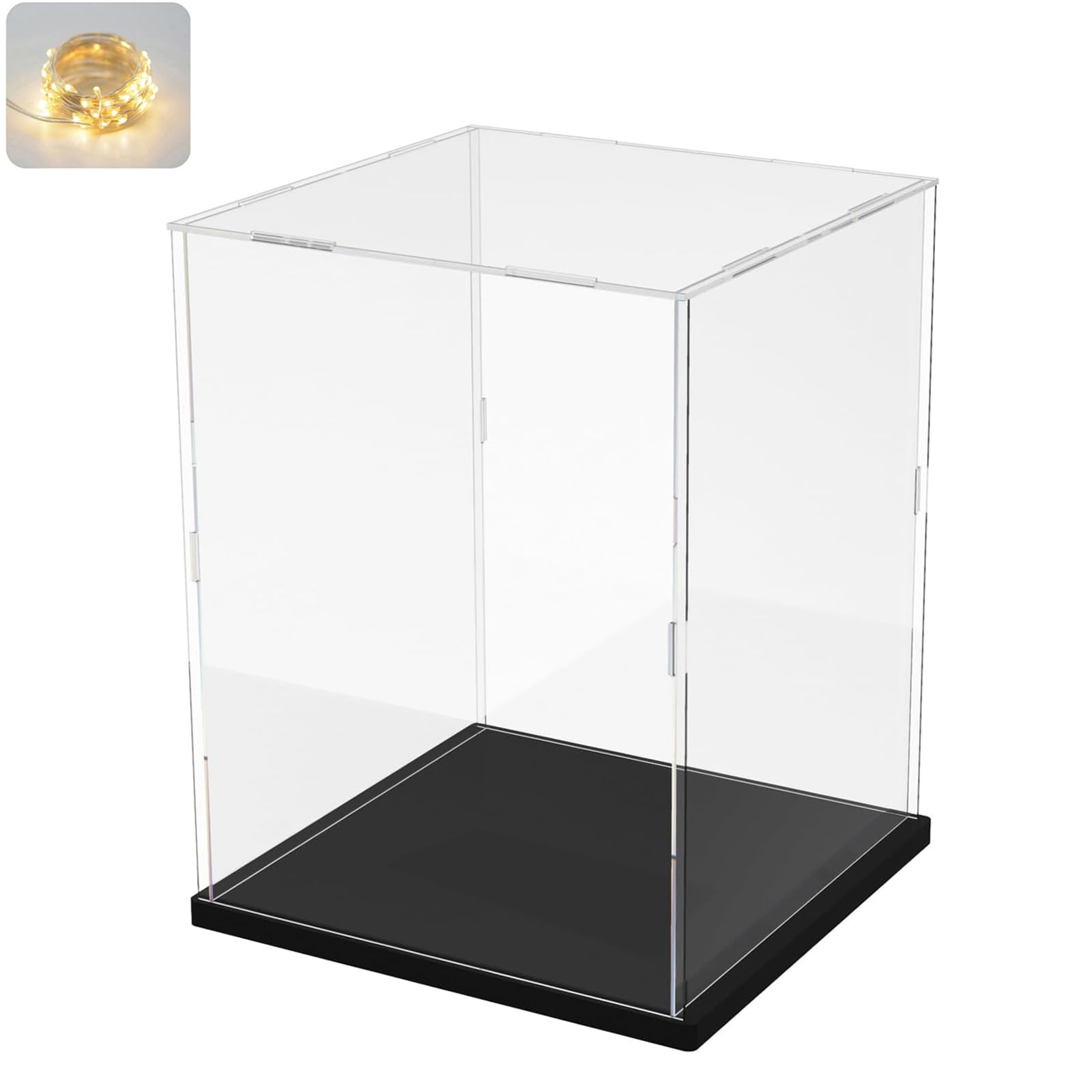 Vitrina Expositora para Lego 42172 McLaren P1 42143 SP3 42156 42096 42115 42083 1:8 Maqueta Coche Colecciones, Expositor Cajas Transparente Grande Vitrina Acrílica 3MM, Interior Blanco 60x30x20cm — view 24