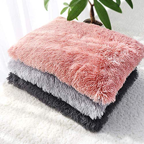 NC Flauschige Plüschdecke für Hunde, doppelseitig, super weich, warme und weiche Decke für Hunde, Decke für Haustiere, 36 x 56 cm, Rosa