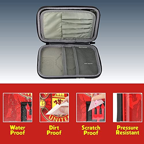 Image of LONGMIRE Plastic Pencil Box with Code Lock Pen Case Large Capacity Multi-Layer Multi-Function Storage Bag Secret Compartment Pencil Box for Kids- Multi-Color (Manchester Pouch)