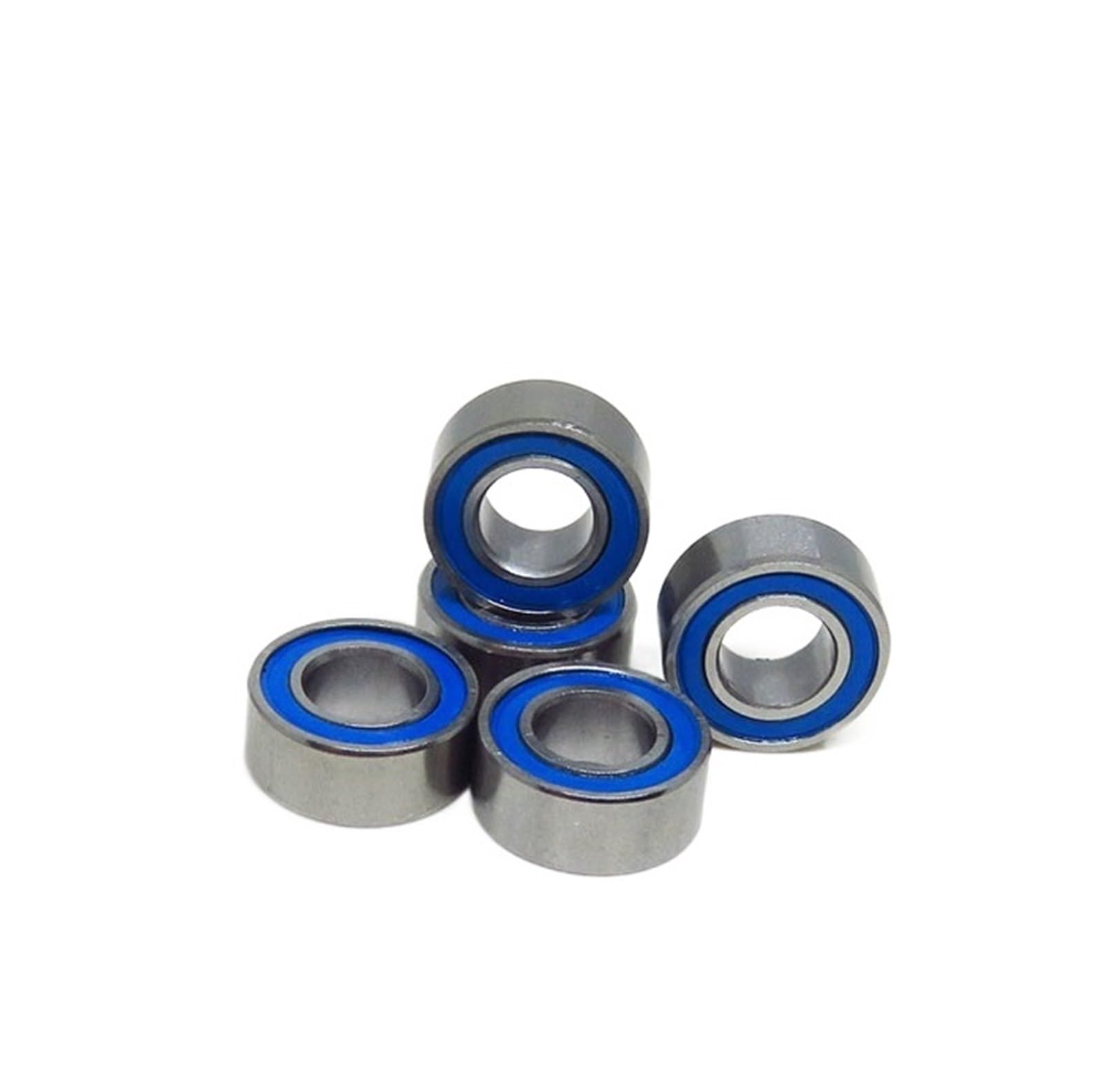 HYUJNAFZR Bimetal Seal Shield Micro deep Groove Bearing 10pcs MR52-2RS 2x5x2.5mm ABEC-3 Miniature Ball Bearings Blue Seals Bearings