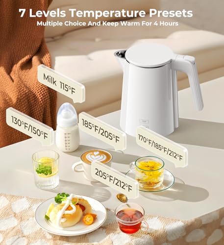 Tetera Eléctrica de Acero Inoxidable 1.0L con Control Digital miniatura 4