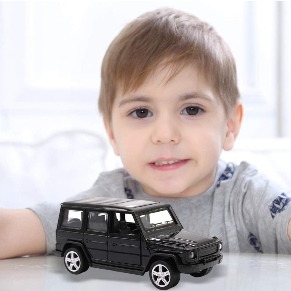 Decorazione Di Auto Giocattolo Dei Cartoni Animati Per Bambini, Mini Auto Giocattolo Fuoristrada, Modello Di Auto Apribile, Adatto a Set Di Regali e Regali Per Collezionisti (Nero)