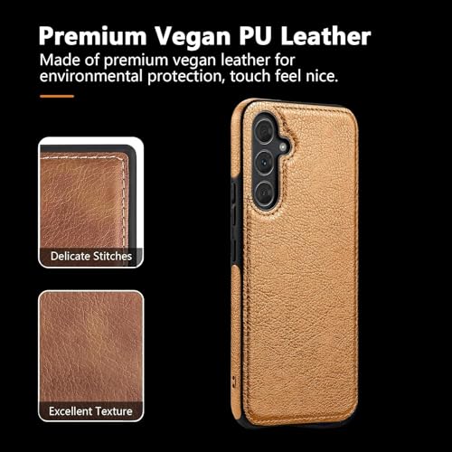 Image of MOBILOVE PU Leather Flexible Back Case Cover for | Samsung Galaxy S24 Plus 5G (Brown)