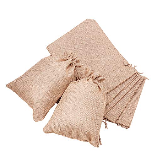 Amazon Crazy 🔥 Deals BENECREAT 24 Packs Large Burlap Bags Jewelry Pouch Drawstring Bags for Christmas Gift Favors, Candy, Wedding Party Arts and DIY Crafts, 9 x 6.7 Inch