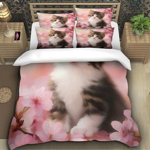 Parure de lit écureuil 3D housse de couette super king 260x220 - 5