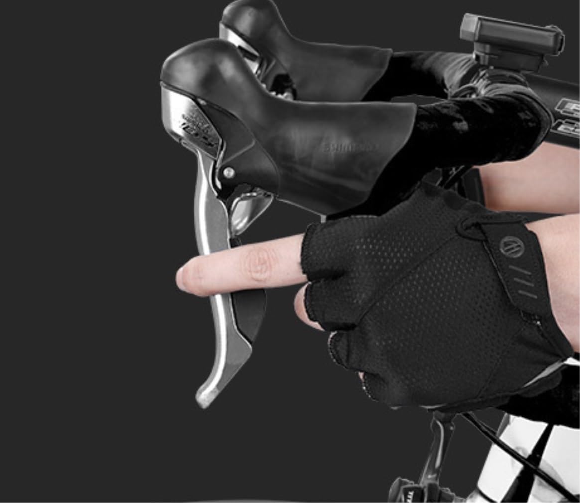 IRYZE Ciclo Guanti Guanti Mezze Guanti da Ciclismo Sportivi per Sollevamento Pesi Uomo Donna Gel Pad Antiscivolo Traspirante Uomini Donne