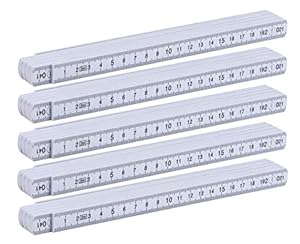 Ohne Markenname Kunststoff Zollstock 5er Pack