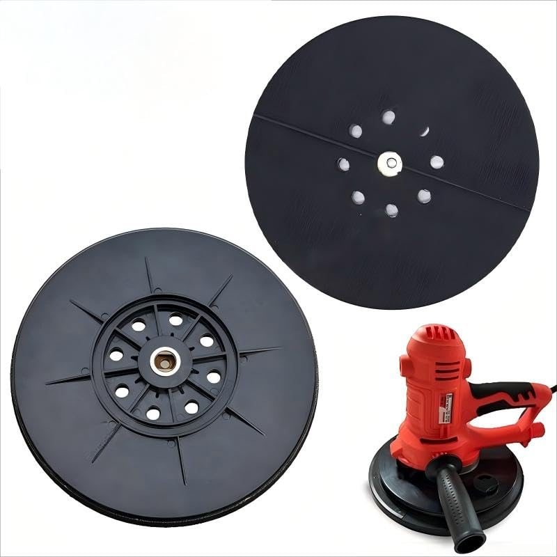 2Pcs 9" 8 Hole Hook and Loop Sanding Disc Backing Pad for Drywall Orbital Sander