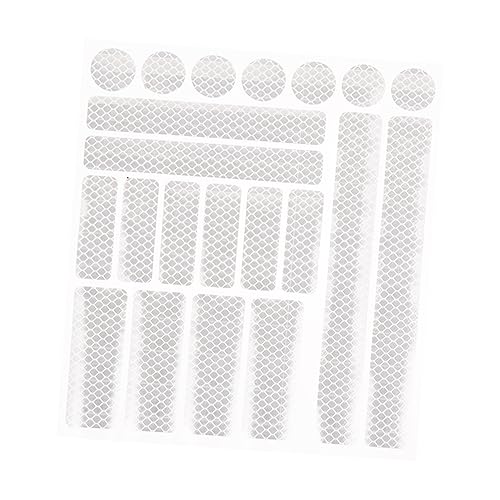 Mikikit Cycling Reflective Stickers 1 Sheet Electric Scooter Warning Strips High Visibility Reflective Material for Bike