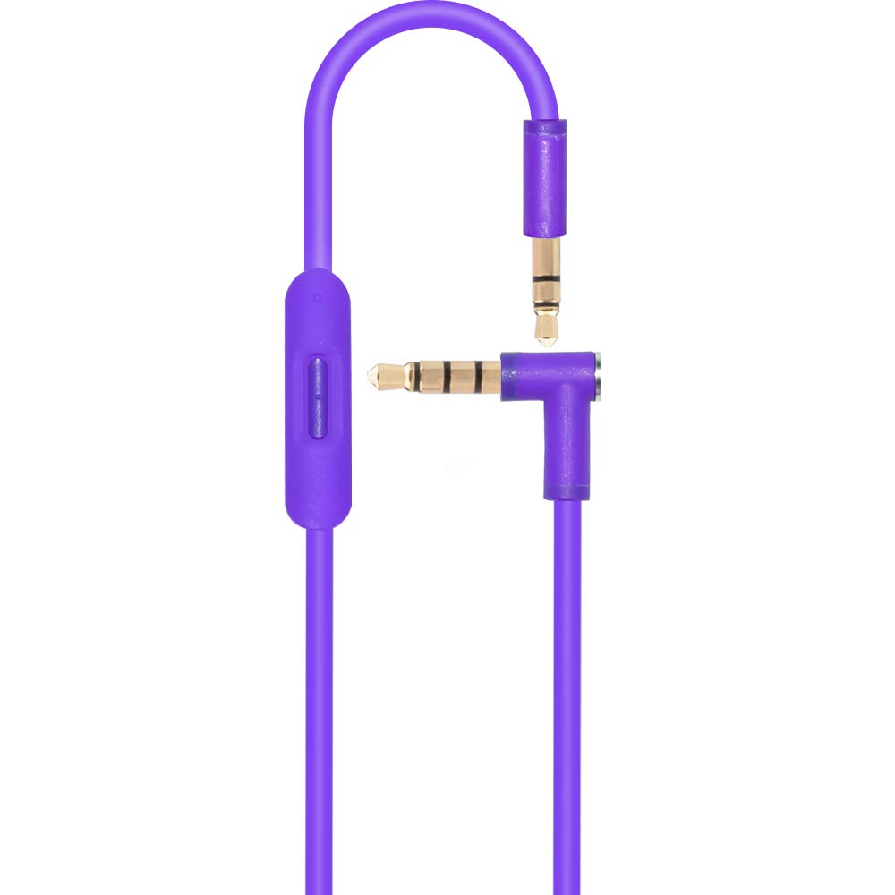 Replacement Inline Remote Mic Extension Audio Cable Cord for Monster Beats by Dr Dre Solo Solo HD Studio Wireless Pro Detox Mixr Executive Pill Headphones (Purple)-image-45