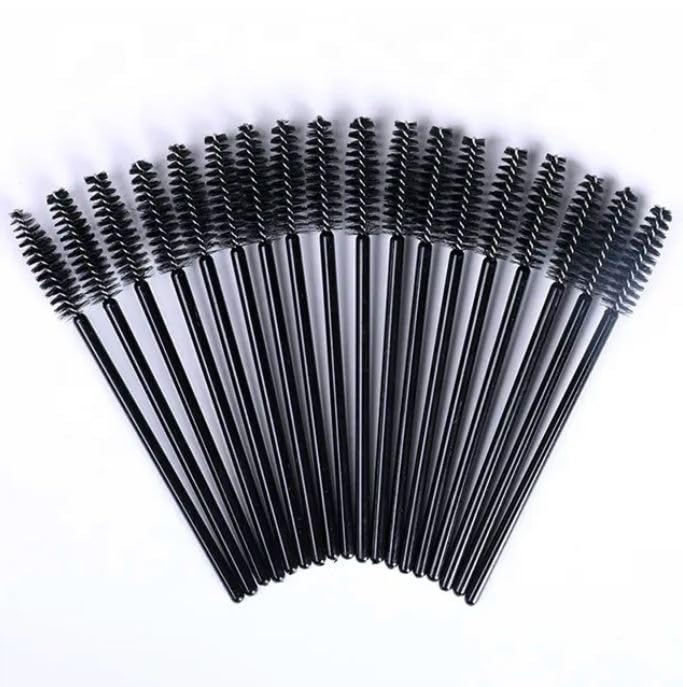 Aternal 30 Pcs Disposable Eyelash Brushes, Mascara Wands, Eye Lash Brush, Spoolies for Eyelash Extensions, Spoolie Eyebrow Eyeshadow Brow Makeup Supplies Kit Cleansing Glitter Applicator Tool