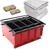 HTDRE Macchina per bricchette di Giornale, Macchina per pressare la Carta straccia in Metallo, Strumento per Riscaldare la Stufa a Legna per la Produzione di Mattoni di Carta Fai da Te