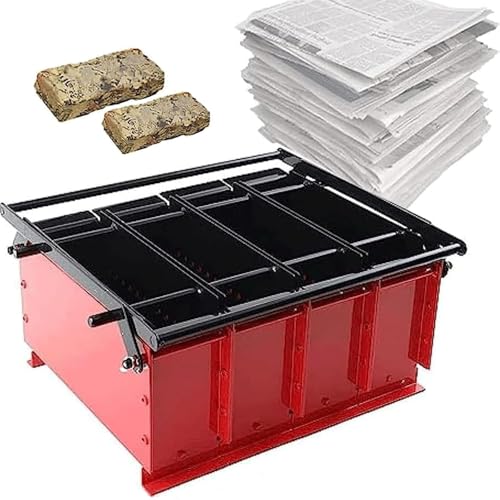 Máquina para Hacer briquetas de periódicos,Máquina para Hacer briquetas de Troncos de Papel,Máquina prensadora de Papel de desecho de Metal,Herramienta de calefacción para Estufas de Fuego para Hacer