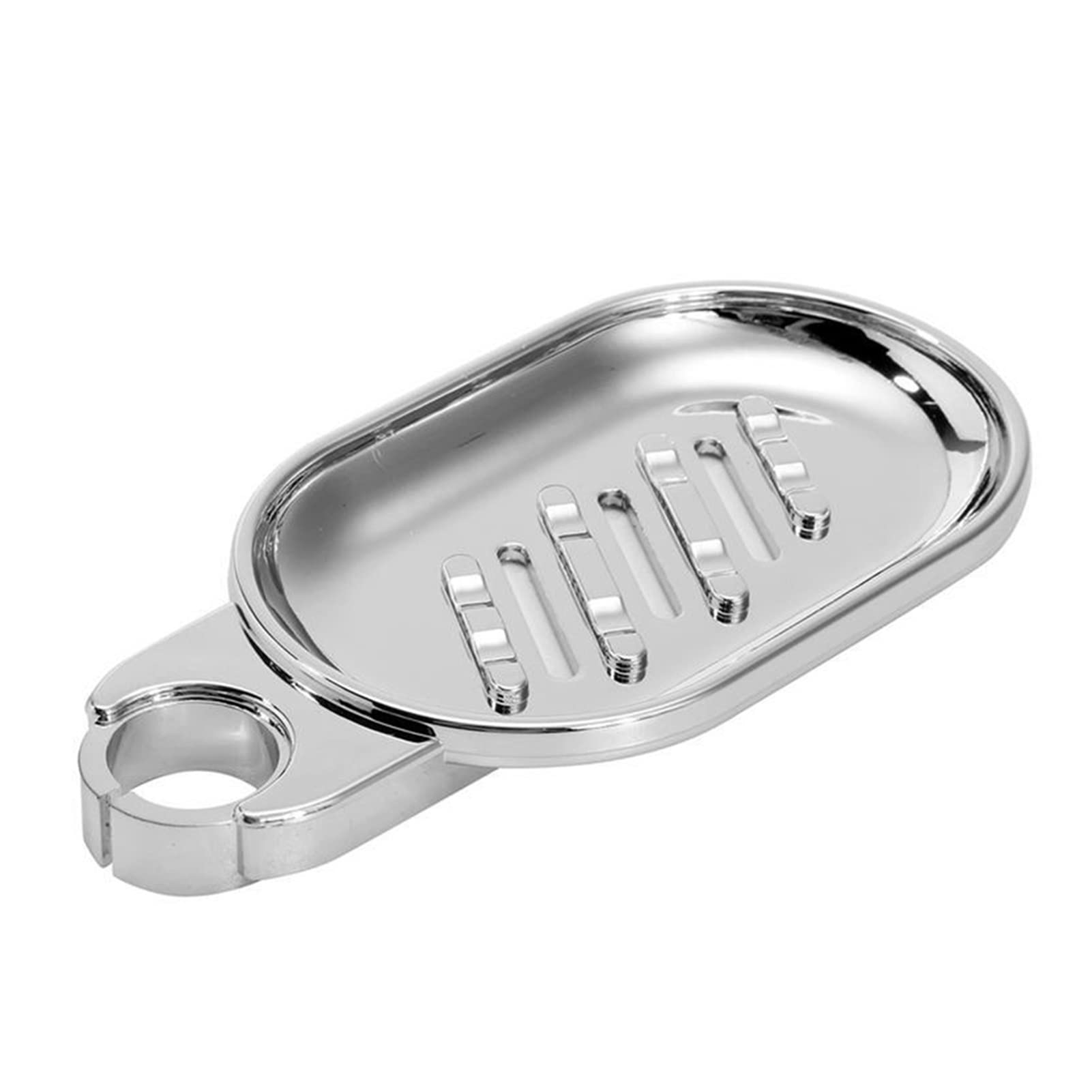 HHDHHD Jabonera con riel, Bandeja Deslizante con Orificio de 22 mm, Organizador de baño (1 Unidad)