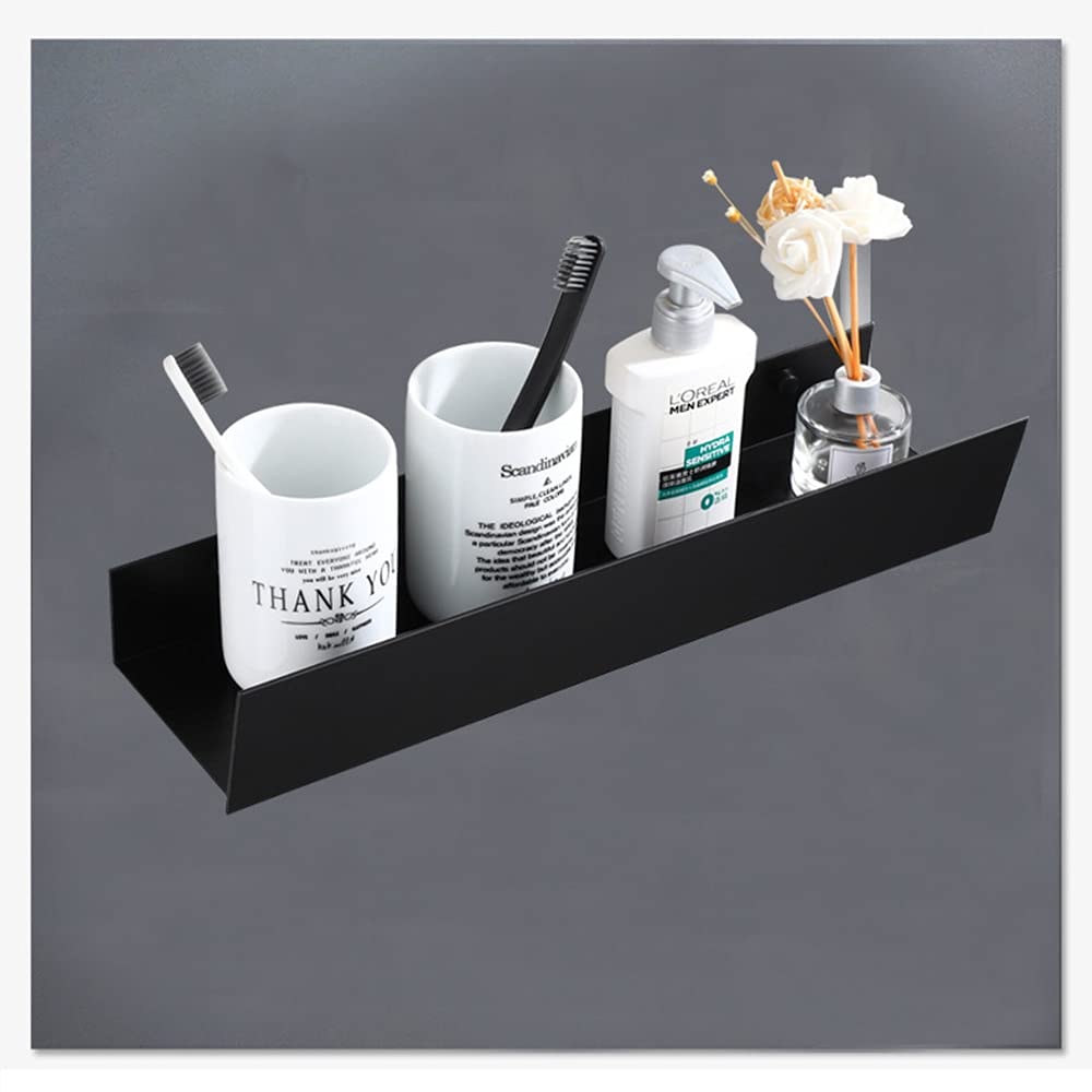 Mensole Bagno Nessuna punzonatura Toilette Bagno Bagno WC Washstand Portavolo portavaggio Strumenti da Bagno Accessori da Cucina Mensole Bagno (Color : 40cm Silver)
