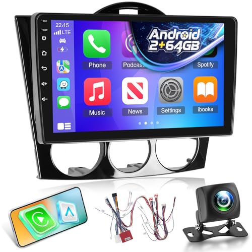 Radio Android 9 pulg. para Mazda RX-8 2003-2008 miniatura 1