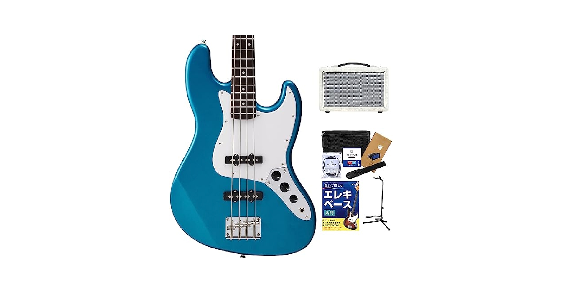 BUSKER'S BJB-3 LPB バスカーズ ベース 青　替え弦付 BUSKER'S BJB-3 LPB バスカーズ ベース 青 替え弦付 Amazon