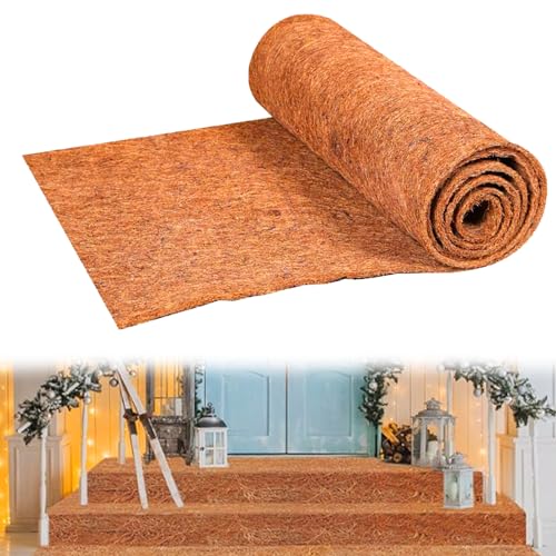 Paillasson Coco, Tapis Fibre Naturelle, Tapis Entree Exterieur, Paillasson Exterieur Entree, Absorption d'eau, Neige à Résistant, Tapis Coco Rectangle,...