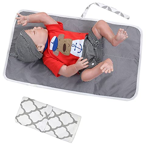 Wasserdicht Wickelunterlage für Babys, Tragbare Wickelauflage, Wasserdichte Wickelunterlage, Reise-Baby-Wickelauflage, Faltbare wasserdichte Wickelauflagen, für Baby Wickeln Cover