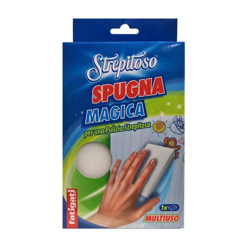 Spugna Magica TrisunUK Alta Densità – Rimuove Macchie E Segni Senza Sostanze Chimiche, Bianca
