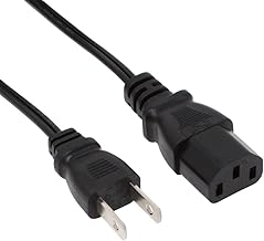 INEX ACP-05S-BK AC Power Cable Ultra Fine Straight Type 0.5m