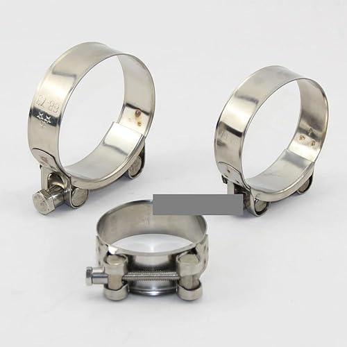 Miniatura 3 de 10 Pcs 304 Stainless Steel Powerful Hose Pipe 20-22mm Tube Clamps Exhaust Air Water Pipes