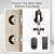 Smart Keyless Entry Door Lock with 2 Knobs,Front Door Lock Handle Set,Electronic Digital Keypad Deadbolt,Auto Lock,50 User Codes,Voice Prompts,Anti-Peeking Password,Home, Apartment,Satin Nickel