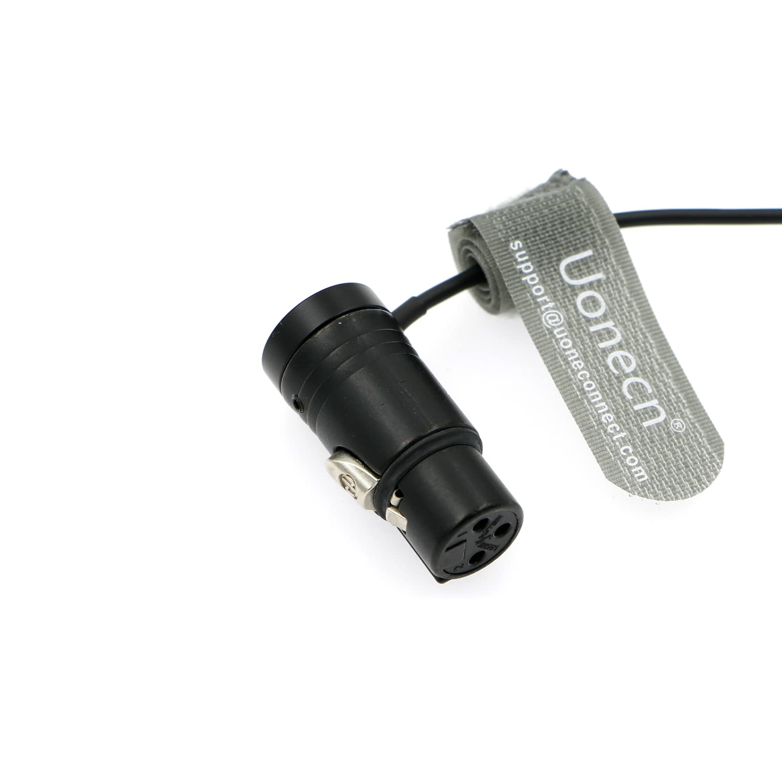 Uonecn Kabel audio Low-Profile 3 Pin XLR wtyczka do gniazda kabel do mikrofonów, aparatów, mikserów, nagrywarek 30 cm