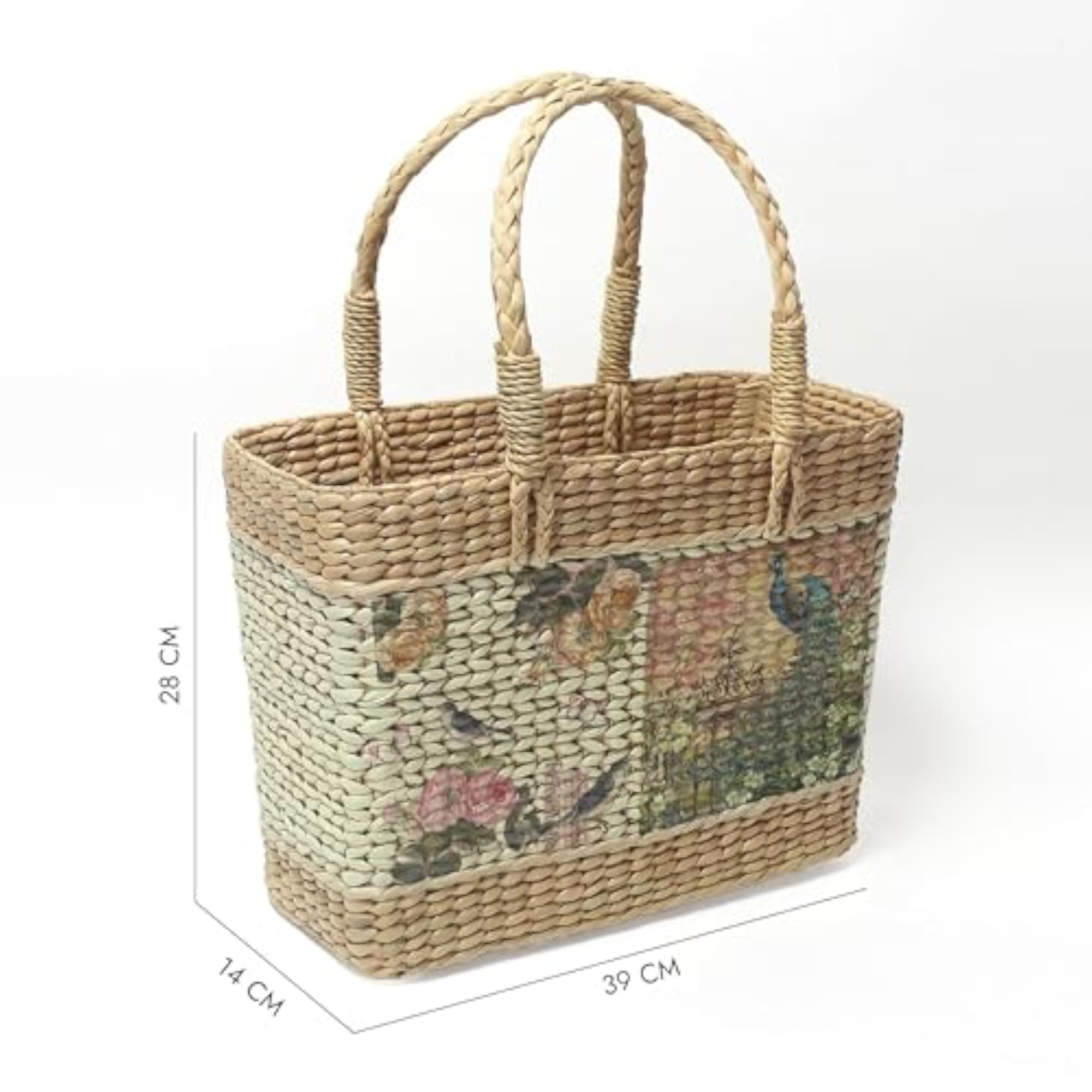 Multi-Colour Sea Grass Storage Basket Alternative