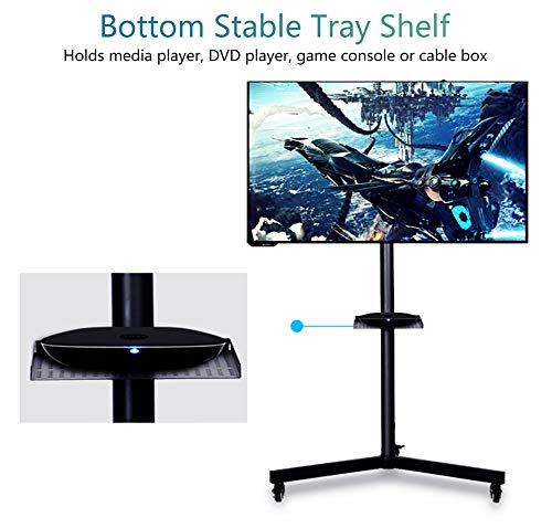 Soporte TV móvil negro para pantallas LCD 14-42 pulg miniatura 4