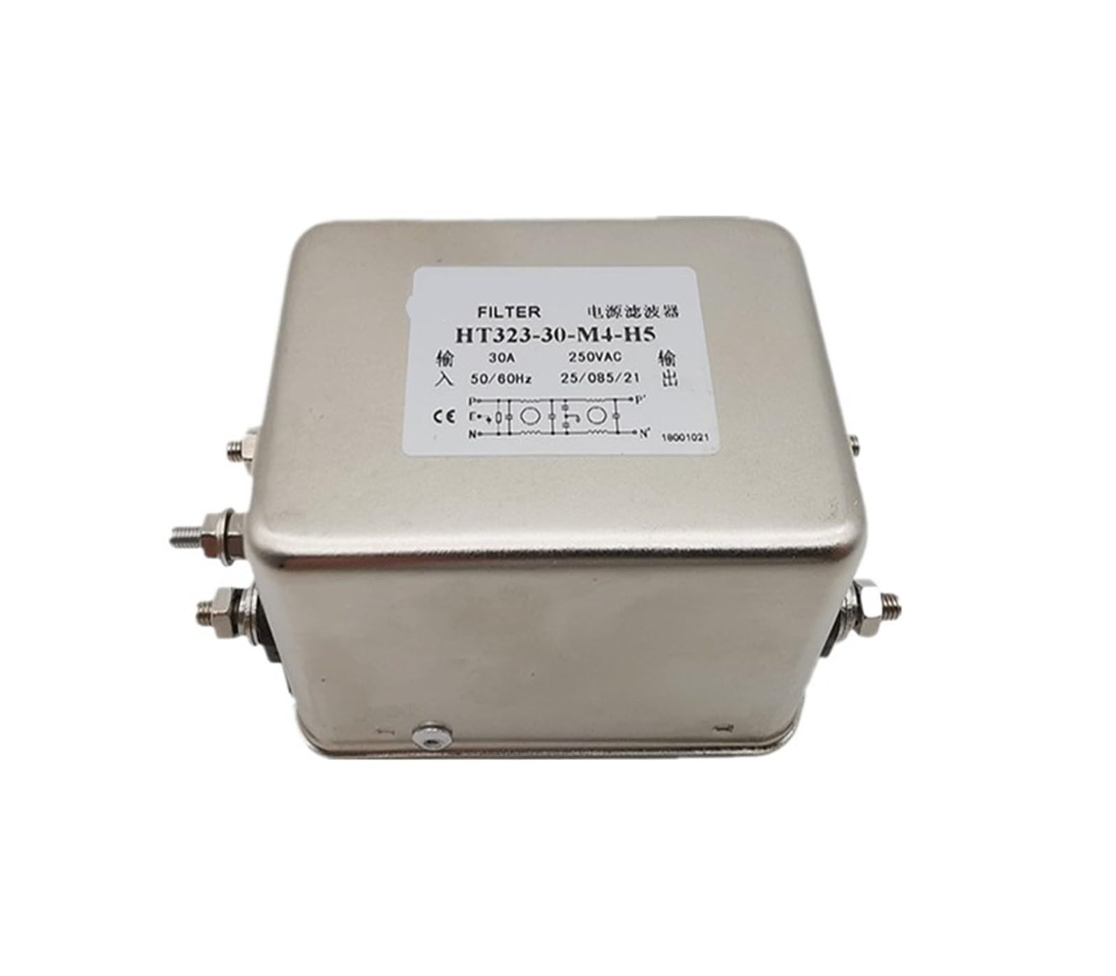 Filtro de doble etapa HT323 de 16A a 30A que elimina interferencias