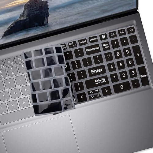 Protector de teclado para laptops Dell compatibles 15.6" silicona miniatura 5