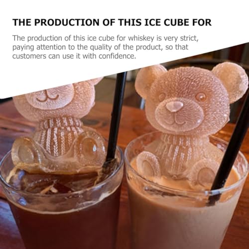 Molde de hielo silicona oso 5 piezas forma animal miniatura 7
