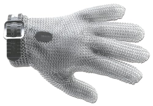 Arcos Guantes de Protección - Guante de Malla Guante de Protección - Acero Inoxidable Size XXS 210 mm - Color Gris