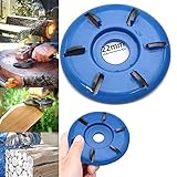 ❥ 【Gran diseño】: El disco de amoladora angular tiene un diseño especial anti-reacción, que es fácil de usar e instalar y tiene un rendimiento estable. Compatible con amoladora angular de apertura de 22 mm. Esta herramienta de talla de madera de alto rendimiento es adecuada para amoladoras angulares, amoladoras manuales.