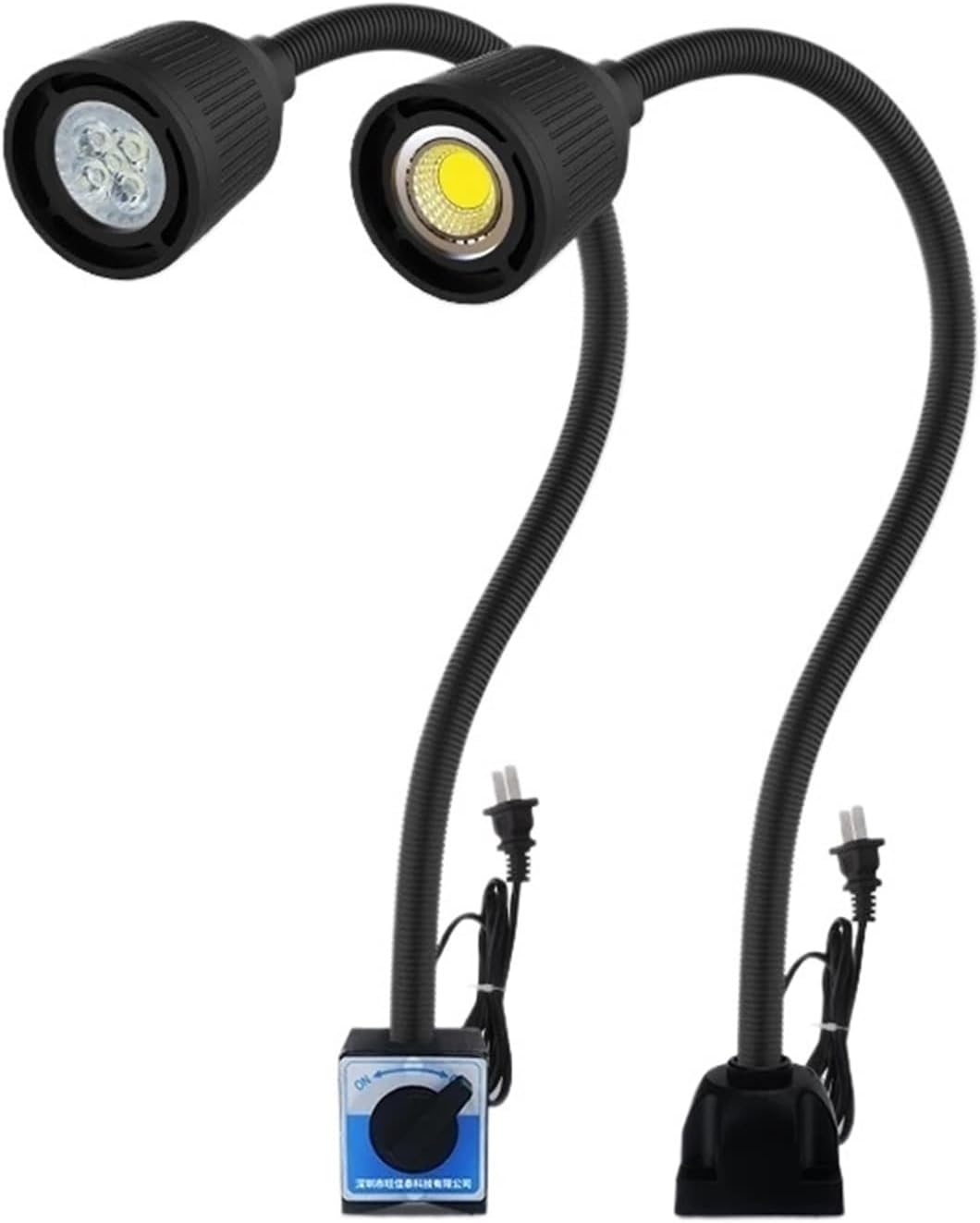 Led Machine Tool Working Lamps 5W 50/70cm Gooseneck Flexible Magnetic Base for Lathe Garage Milling CNC Machines Lighting(A 3W Tube 50CM)