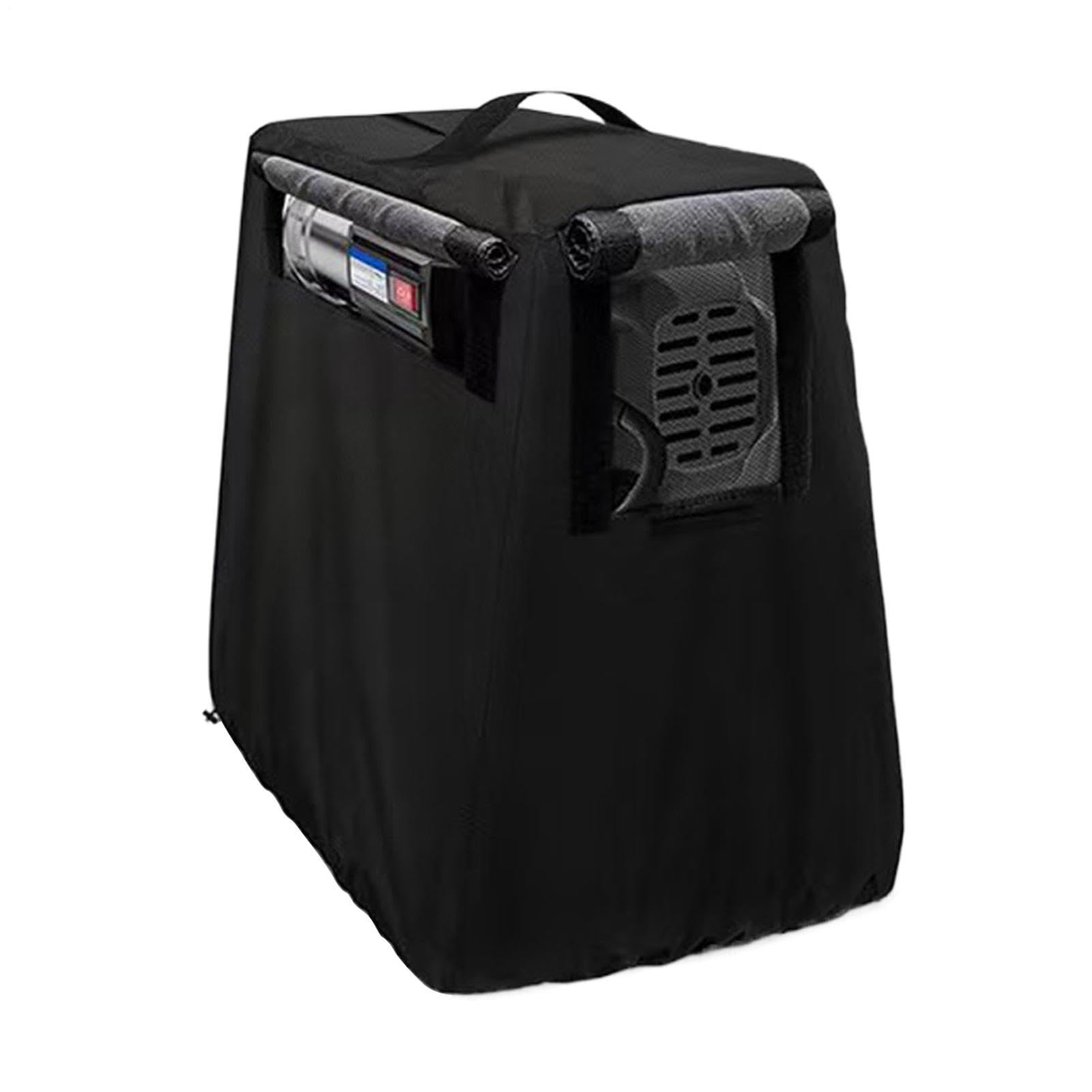 Brunnenpumpenabdeckung, wetterfester Schutz für Maschinen mit isolierter Schicht, Oxford-Material mit robuster Befestigung, Sonnenschutz, Outdoor-Nutzkoffer, 73 x 48 cm, Dunkelgrau