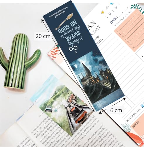 Image of Antara Harry Potter Fan Art Magnetic Bookmarks with Quotes | Digitised Handpaintings | Laminated Matte Finish| Best Gift for Readers for Books and notebooks