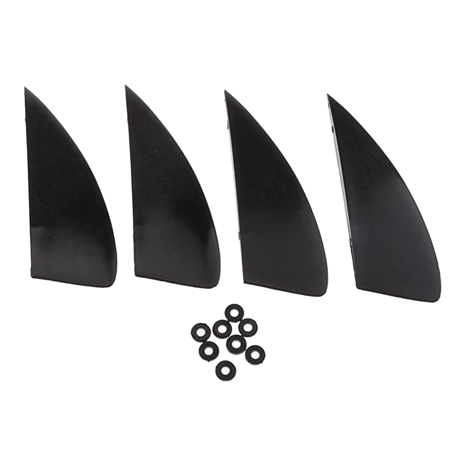Aileron De Surf,Stabilisateur Aquatique Démontable pour Kitesurf | Set de 4 Pièces Léger Amovible pour Surf, Natation et Sports Nautiques