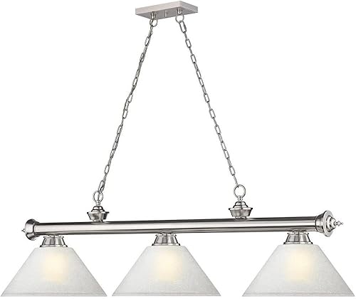 Miniatura 2 de Z-Lite 2306-3RB-RB15 Cordon - 3 billares ligeros en estilo tradicional y clásico, 18.75 pulgadas de alto y 14 pulgadas de ancho,