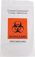 Vista 1 de Saris and Things SNT Biotech Biohazard - Bolsa de colección de muestras de laboratorio de 6 x 9 pulgadas, sellable con bolsillo exterior