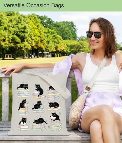Image of Aesthetic Tote Bag for Women Girls, Stylish Tote Bag for Friends Besties Coworker