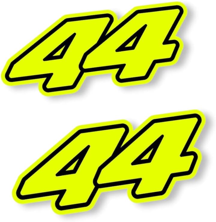 Lewis Hamilton Sticker Car 44 2022 F1 Formula 1 Fluorescent Yellow