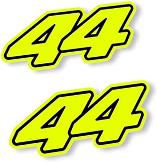 Lewis Hamilton Sticker Car 44 2022 F1 Formula 1 Fluorescent Yellow