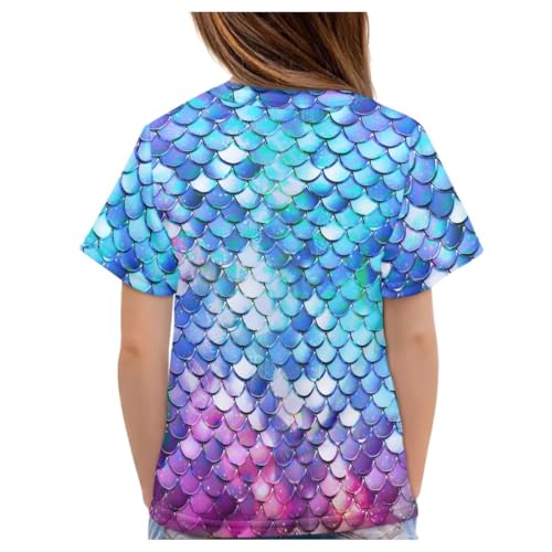 ENLACHIC Girls Teens Pink Flamingo Printed Summer Short Sleeve T-Shirts Cute 3-16 Years2